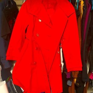 Red Raincoat Sz M